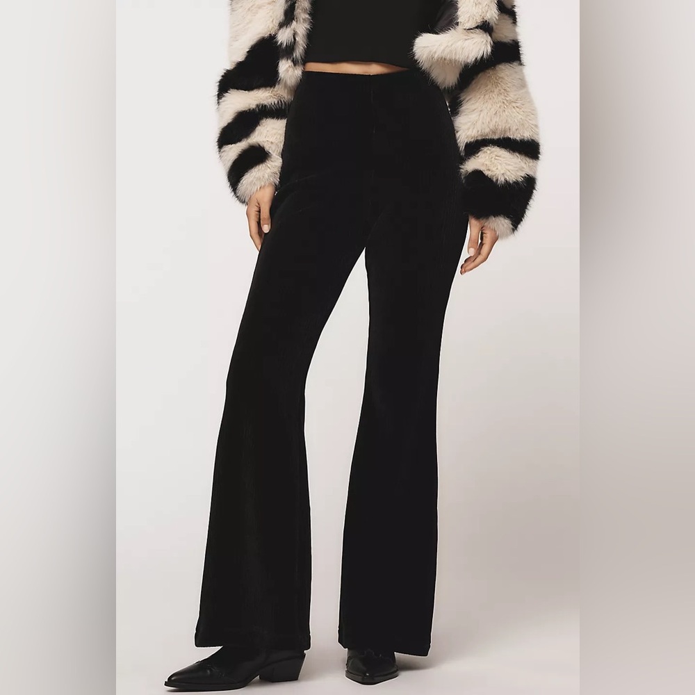 NWT ANTHROPOLOGIE CHENILLE FLARED TROUSERS